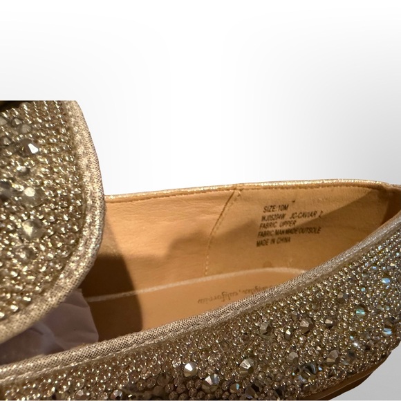 Juicy Couture Sparkling Silver Caviar2 loafers. Size 10. - Picture 6 of 7